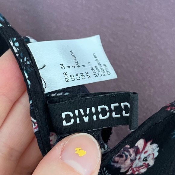 H and M Divided Top and Slip Dress Set Size 4 (S) - Picture 3 of 13